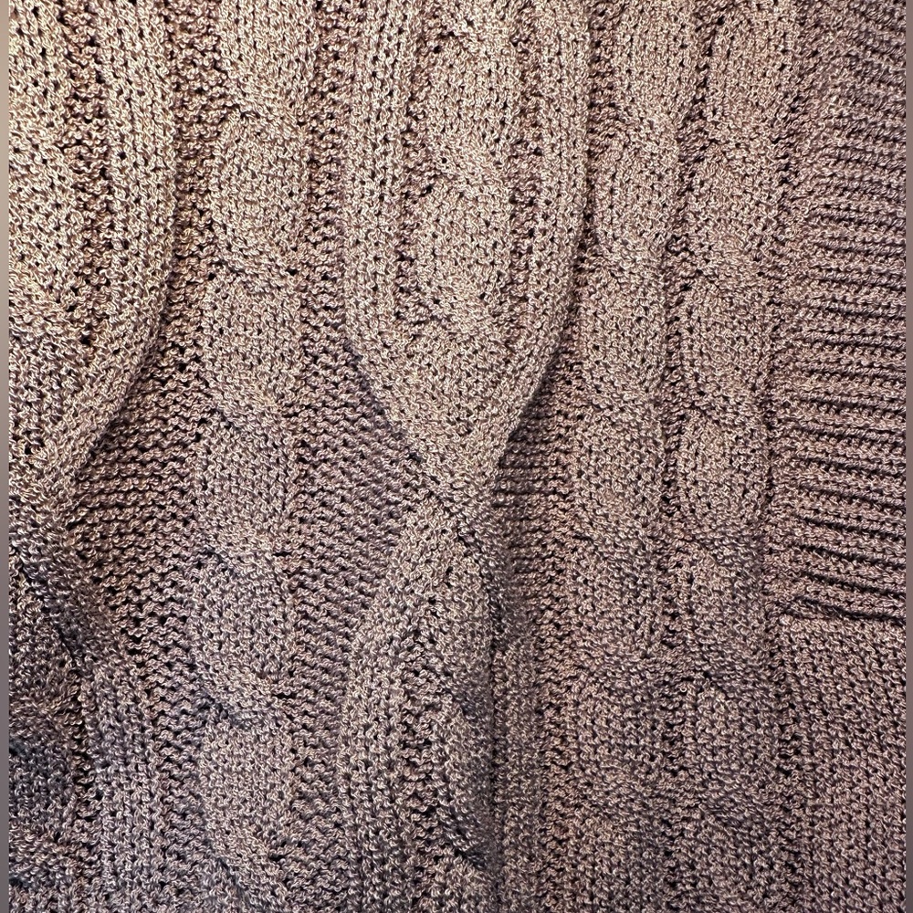 Taupe/brown cropped sweater vest NWT - Picture 2 of 8